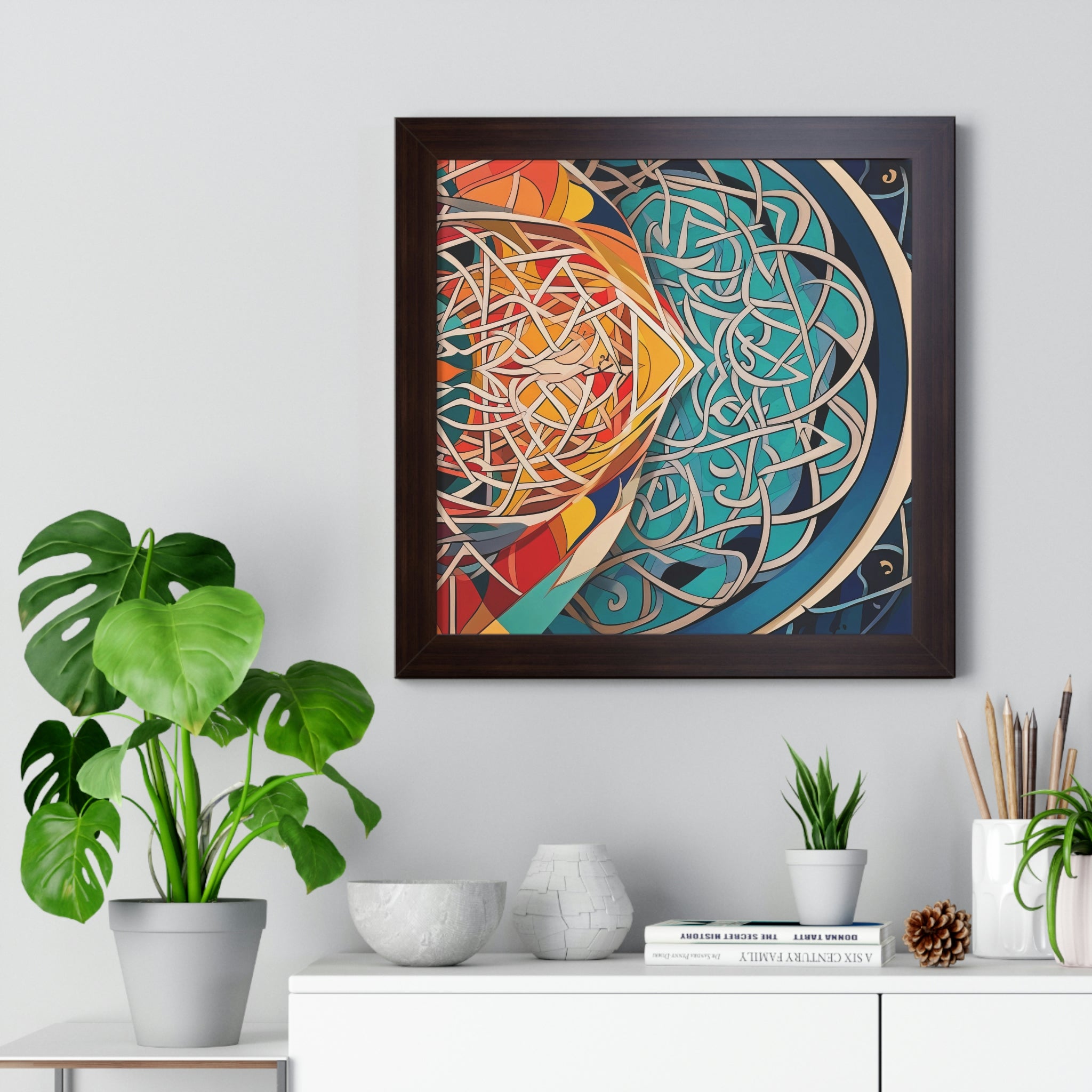 Framed Poster Halal Art Energy