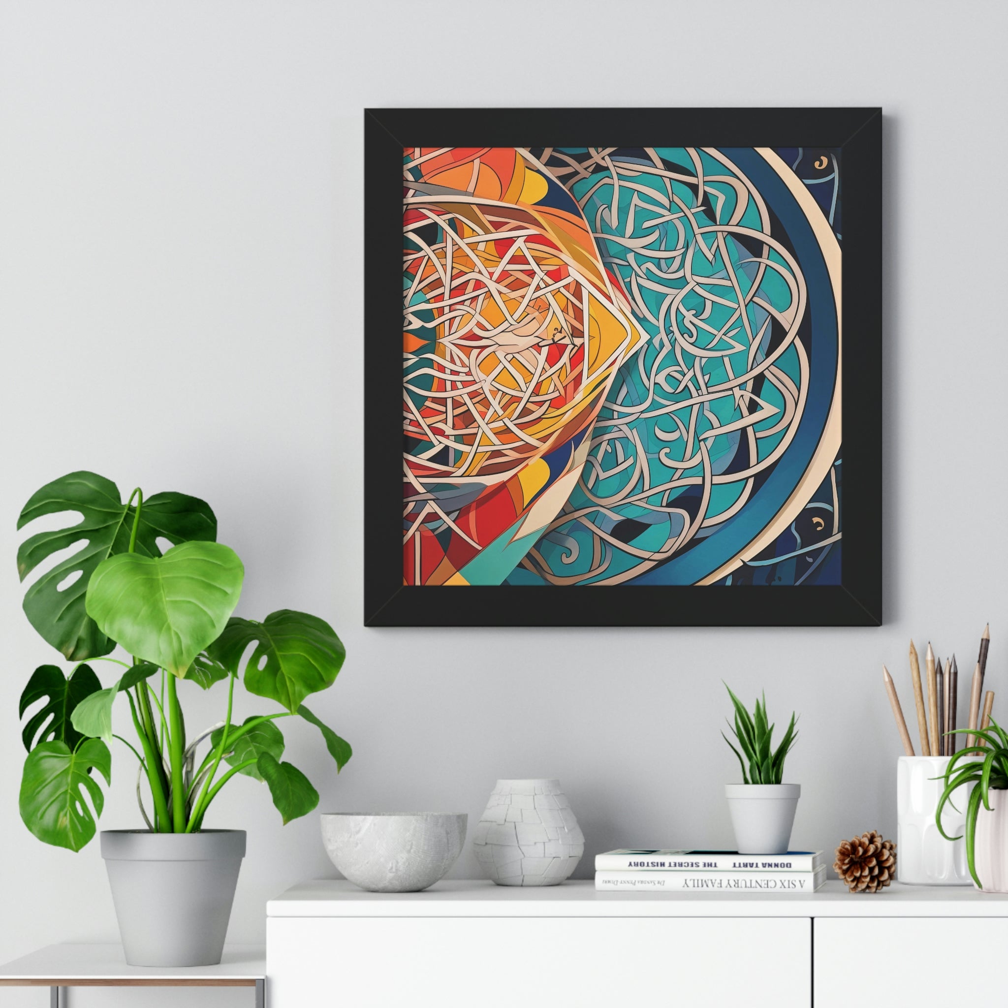 Framed Poster Halal Art Energy